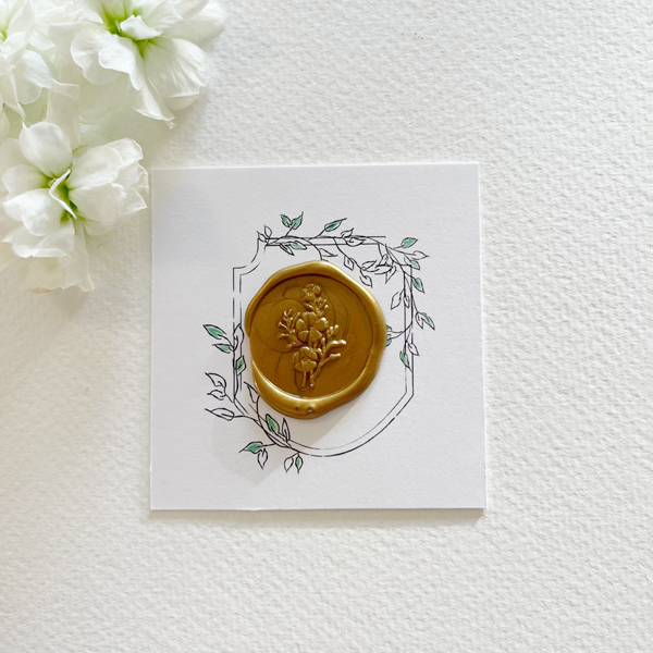 Self Adhesive Wax Seals Gold Inkberry Calligraphy