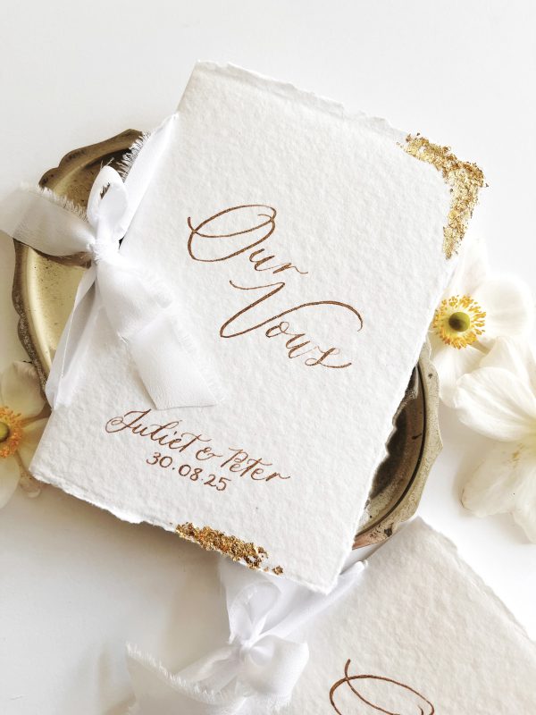 Personalised Wedding Vow Book